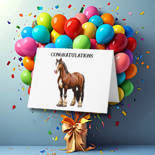 Clydesdale horse card