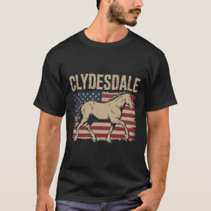 Clydesdale Horse Giant Horse Pony Horseback Riding T-Shirt
