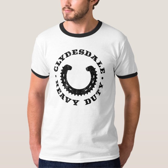 Clydesdale MTB "Heavy Duty" logo tee (Front)