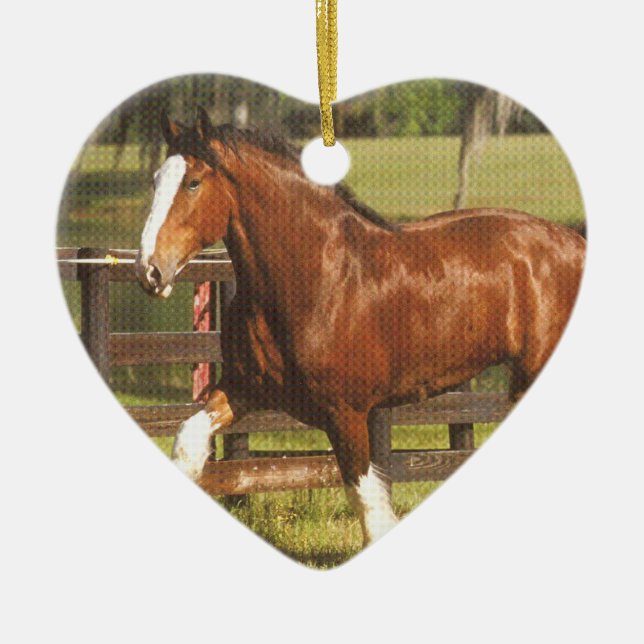 Clydesdale Ornament (Front)