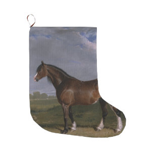 Clydesdale Stallion (Thoroughbred Horse) (Animal) Large Christmas Stocking