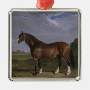 Clydesdale Stallion (Thoroughbred Horse) (Animal) Metal Tree Decoration
