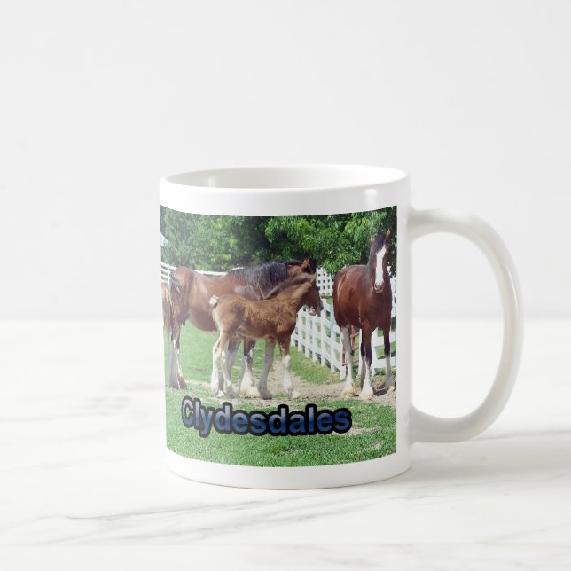 Clydesdales Coffee Mug (Right)