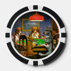 CM Coolidge Dogs Pets Poker Cards Humour Destiny Chips