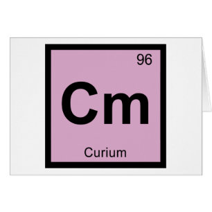 Cm - Curium Chemistry Periodic Table Symbol