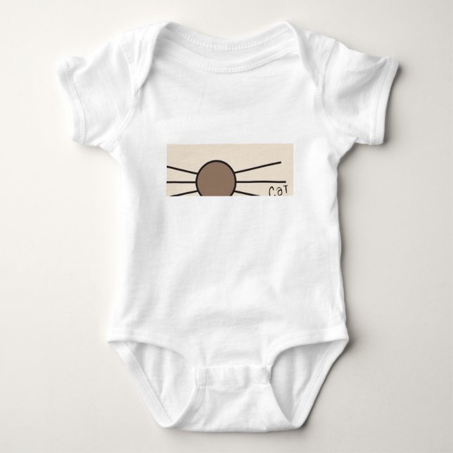 CM Whiskers Logo Baby Bodysuit (Front)