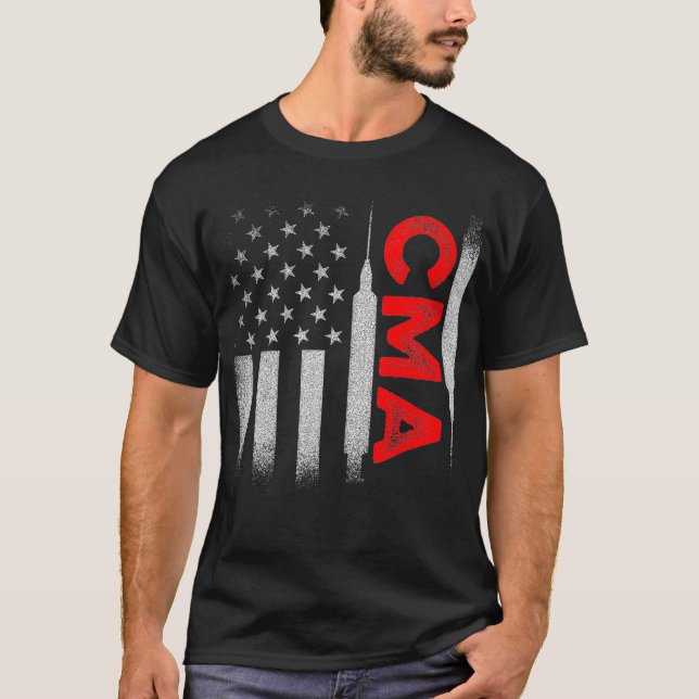 CMA Certified Medical Assistant Assisting _46  T-Shirt (Front)