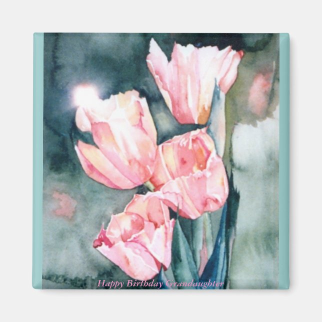 CMCarlsonPink Tulips Magnet (Front)