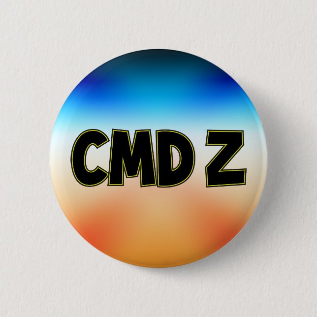 CMD Z 6 CM ROUND BADGE (Front)
