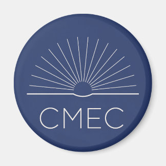 CMEC Fridge Magnet - navy with white logo