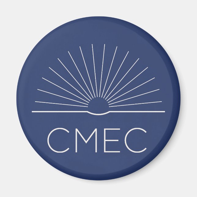 CMEC Fridge Magnet - navy with white logo (Front)
