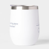 CMEC Insulated Tumbler - short, navy logo