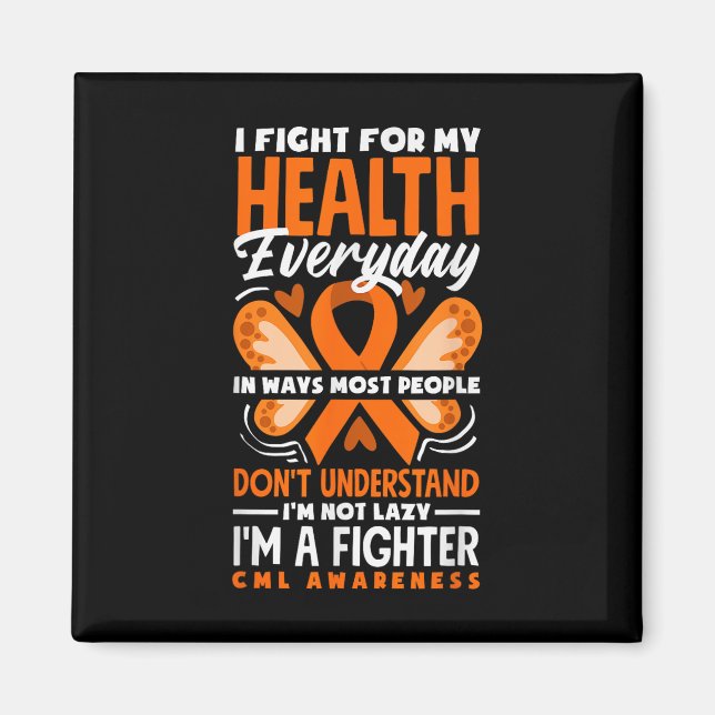 Cml Warrior Im Fine Chronic Myeloid Leukaemia Awar Magnet (Front)