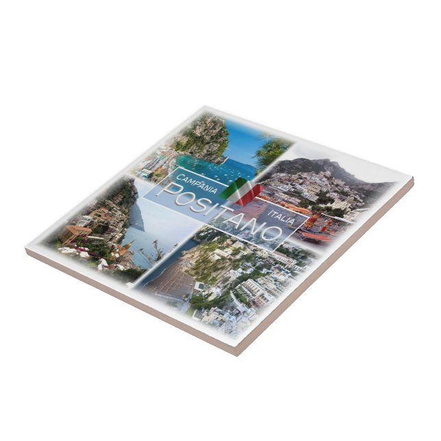 CMP027 POSITANO, Campania, Italy, Tile (Side)