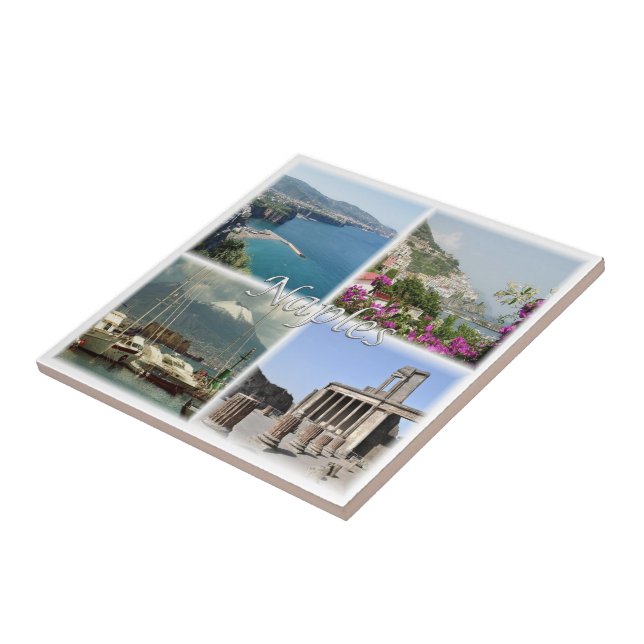 CMP035 NAPLES, Amalfi, Sorrento, Pompeii, Tile (Side)