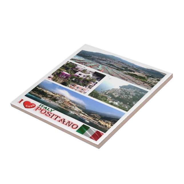 CMP036 POSITANO, I Love, Mosaic, Tile (Side)