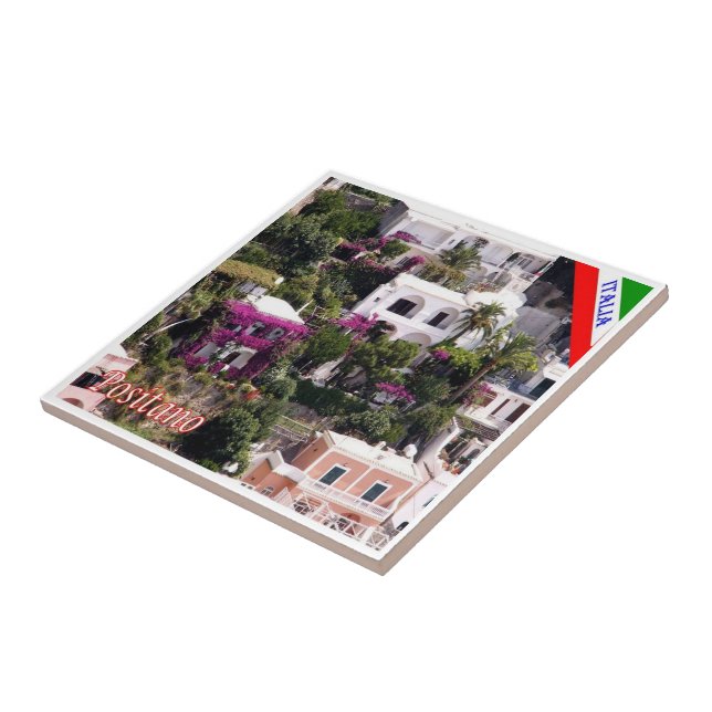 CMP043 POSITANO, AMALFI COAST, Italy, Tile (Side)