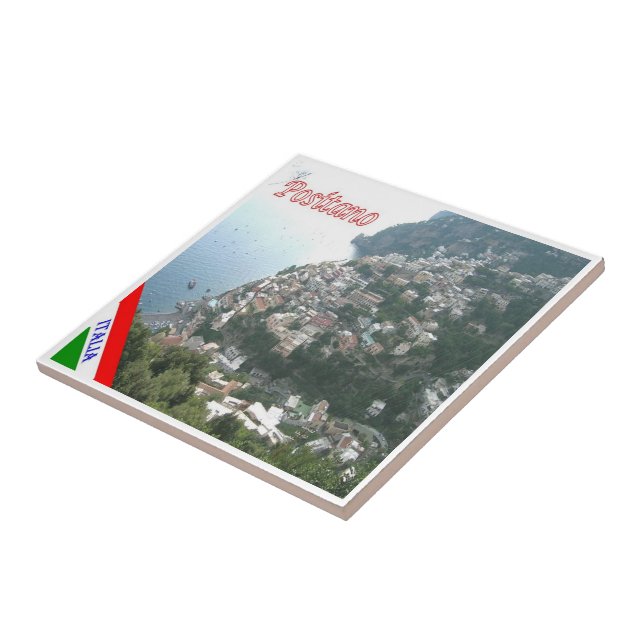 CMP045 POSITANO, AMALFI COAST, Italy, Tile (Side)
