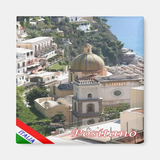 CMP046 POSITANO, AMALFI COAST, Italy, Fridge Magnet (Front)