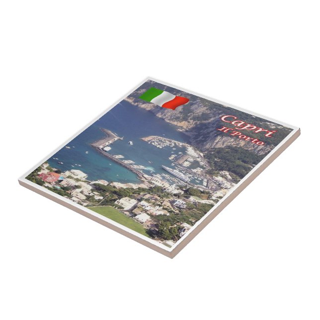 CMP128 CAPRI The Port, Italy, Tile (Side)