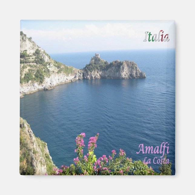 CMP131 AMALFI, The Coast, Italy, Fridge Magnet (Front)