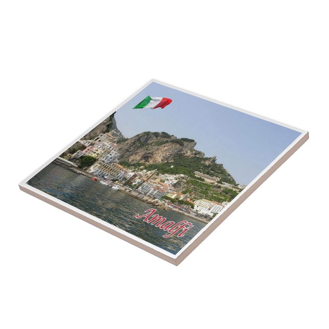 CMP137 AMALFI, Panorama, Italy, Tile (Side)