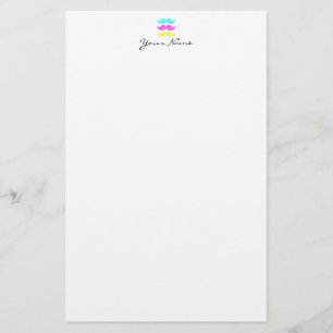 CMY Moustaches (letterpress style) Stationery