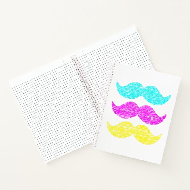 CMY Moustaches Notebook (Inside)