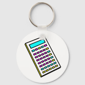 CMYK Calculator Retro Graphic Key Ring