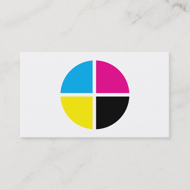 cmyk circle business card (Front)