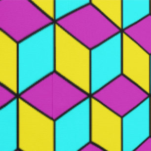 CMYK CUBE famous cubes geometric pattern illusion Wallpaper