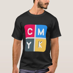 CMYK Cyan, Magenta, Yellow, and Key T-Shirt