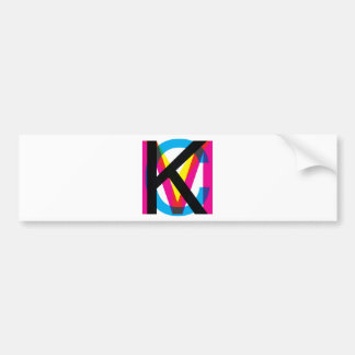 CMYK pile Bumper Sticker