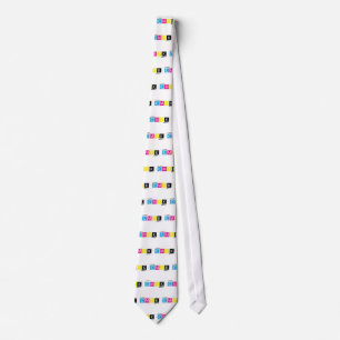 CMYK Pre-Press Colours Graphic Designer Printer Tie