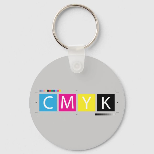 CMYK Pre-Press Colours Key Ring (Front)