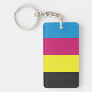 cmyk stripes background pattern graphic color cyan key ring