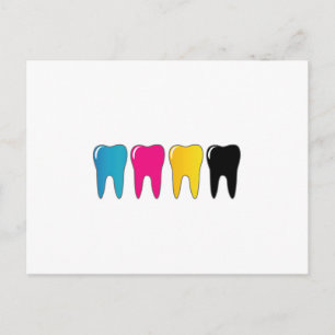 CMYK tooth Postcard