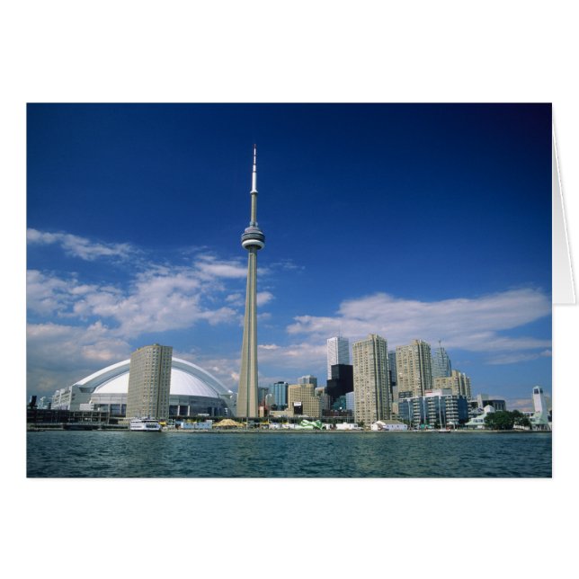CN Tower and Skydome in Toronto, Ontario, (Front Horizontal)