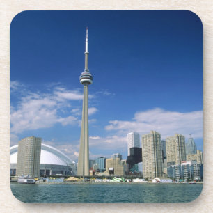 CN Tower and Skydome in Toronto, Ontario, Coaster