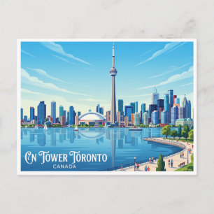 CN Tower and Waterfront Toronto Canada Postcard