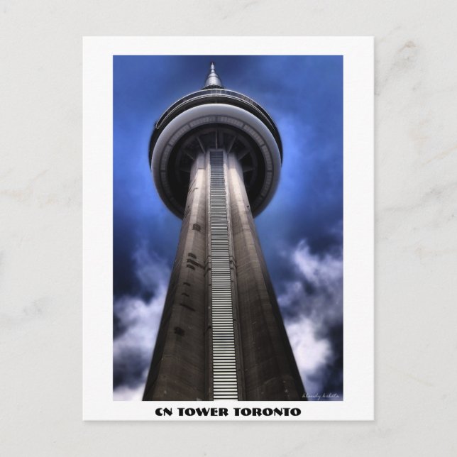 CN TOWER sign, CN TOWER TORONTO Postcard (Front)