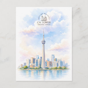 CN Tower, Toronto  City Destination  Travel Postcard