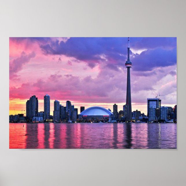 CN Tower : View from Center Island Toronto Poster (Front)