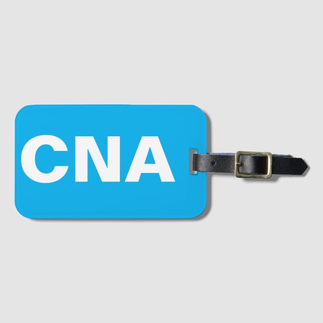 CNA Azure Luggage Tag (Front Horizontal)