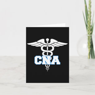 Cna Caduceus Medical Symbol Nurse Gifts  Card