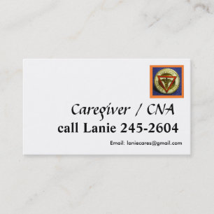 CNA / Caregiver  business card template