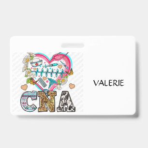 CNA Certified Nurse Aide Name Badge ID Badge