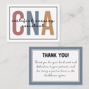 CNA Certified Nursing Assistant Appreciation Card