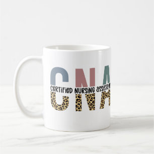 CNA Certified Nursing Assistant Cheetah Print Coffee Mug