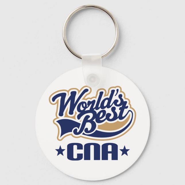 CNA Certified Nursing Assistant Gift Key Ring (Front)